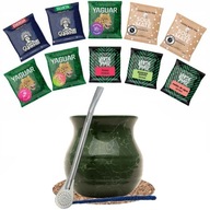 Yerba Verde Mate Green Set 500g Tekvica 10x50g