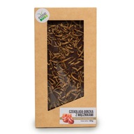 FoodBugs - Čokoláda s červami (kakao 72%) - Slaný karamel/orech - 100 g