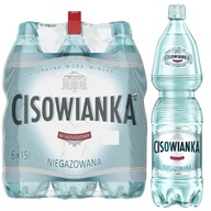 Nízkosodná neperlivá voda Cisowianka 1,5l 6 ks