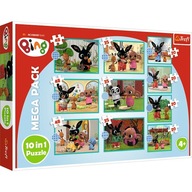 Puzzle zajačik Puzzle BING clubs, sada 10 v 1