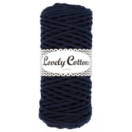 Macrame struna 100 Lovely Cotton 3mm námornícka modrá