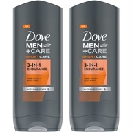 Dove Men Sport Care sprchový gél 400 ml x 2