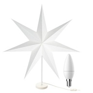 IKEA STRALA - BIELA ​​BODKOVÁ LAMPA 70 CM