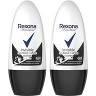 REXONA Invisible black+white antiperspirant 2x50ml