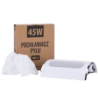 Pohlcovač prachu 45W manikúra 3 ventilátory + taška