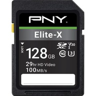 Pamäťová karta PNY SD SDXC 128GB ELITE-X U3 V30