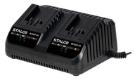 DVOJITÁ NABÍJAČKA BCS20-2X 4A 20V STALCO RÝCHLE NABÍJANIE S-VOLT S-97392