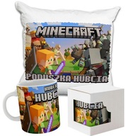 MINECRAFT BANÍK SÚPRAVA VANKÚŠOV HRNÍČEK TLAČENÝ MENO NÁZOV