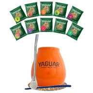 Yerba Mate Yaguar Set 500g Bombilla Gourd 10x50