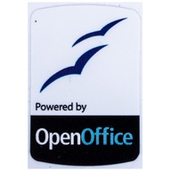 Nálepka Powered by OpenOffice 19 x 28 mm