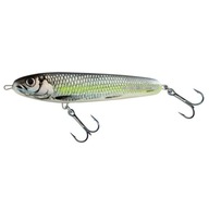 Wobler Jerk Salmo Sweeper 10cm 19g Strieborný tieň Chartreuse PIKE ZANDER