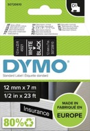 DYMO TAPE D1 12MM X 7M 45021 S0720610 BIELA/ČIERNA