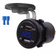 AUTONABÍJAČKA ZÁSUVKA 2x USB 2.1A 12-24V