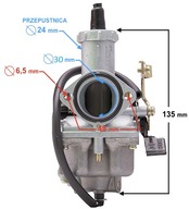 Karburátor ATV 200 250 PZ30 BASHAN SHINERAY LONCIN