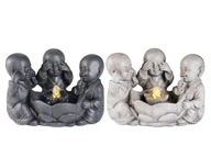 LED domáca fontána Budha 3ks 32cm miestnosť malá