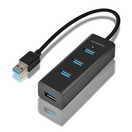 HUE-S2B Hub 4-portový nabíjací hub USB 3.2 Gen 1, 30 cm kábel, microUSB