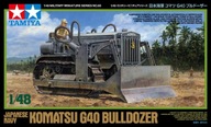 Japonské námorníctvo Komatsu G40 Buldozér 1:48 Tamiya 32565