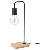 IKEA TVARHAND Stolová lampa, čierna/bambus