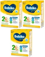 BEBIKO 2 NUTRIFLOR EXPERT MILK 6M+ 3X600G 3PAK