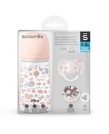 Suavinex Set fľaša 270ml + cumlík + klip