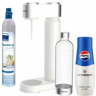 PHILIPS karbonizátor, biely inox + PEPSI SodaStream