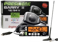 CB RÁDIO PREZIDENT BARRY ASC ANTÉNNY MAGNET A3K ZT8