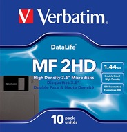 Verbatim NOVÉ diskety MF 2HD 1,44 MB, balenie po 10 ks