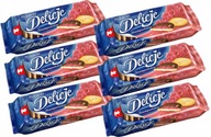 DELICE CHAMPAGNE MALINOVÉ sušienky, piškóta x6