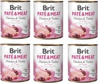 BRIT Paté & Meat Chicken Turkey Puppy 6x 800g