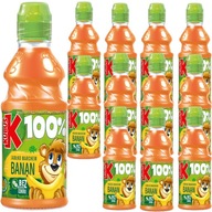 KUBUŚ 100% šťava banán mrkva jablko 12 x 300 ml