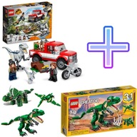 LEGO Jurský svet 76946 Zachytenie Velociraptora + LEGO 31058 Dinosaury