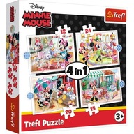 Trefl Puzzle 4v1 Disney Minnie s priateľmi