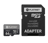 Pamäťová karta Platinet microSDXC 64GB + adaptér