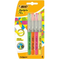 BIC HIGHL FLEX NEON BRUSH zvýrazňovače 4 farby