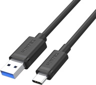 USB kábel USBA USBC 1,5 m čierny (C14103BK1,5M)