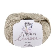 Ľanová priadza DMC Natura Linen, col.31, prírodná