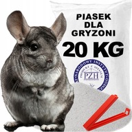 Piesok pre činčily, kvalitný, umývaný, prírodný substrát, 20 kg štrku