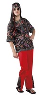 Kostým SUPER Flower Power Hippie 83801 XL/XXL