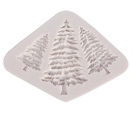 Forma liata silikónová živica na 3 vianočné stromčeky 93202