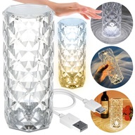 LED CRYSTAL DIAMANT TOUCH + USB STOLNÁ LAMPA