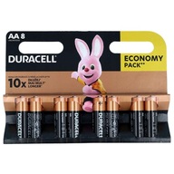 8 x DURACELL LR06 LR6 AA batérie 10 x dlhšie