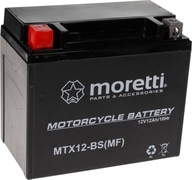 AGM BATTERY Gel Moretti MTX12-BS Honda Kawasaki