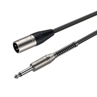 5M mikrofónový kábel, XLR samec, jack 6,3 mm mono