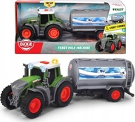 Dickie traktor s prívesom na mlieko 203734000 FARM 26 cm