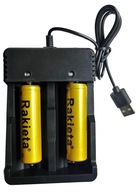 Rýchla nabíjačka + 2x Li-ion batéria 12000mAh 18650 3,7V