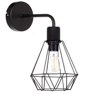 POSTELNÁ LAMPA NÁSTENNÁ LAMPA KOVOVÁ DIAMANTOVÁ LOFT LED