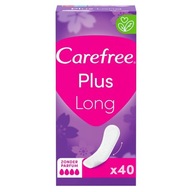 Carefree Plus Long Neparfumované slipové vložky 40 ks.