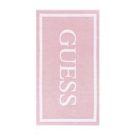 GUESS - Ružový uterák s logom GUESS