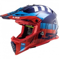 Prilba LS2 MX437 FAST EVO Xcode Red Blue