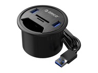 Rozbočovač USB 3.1 x 2 pre otvor na stôl plus čítačka SD